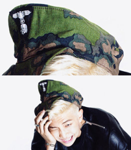 20140922_seoulbeats_bts_rap monster_nazi hat detail
